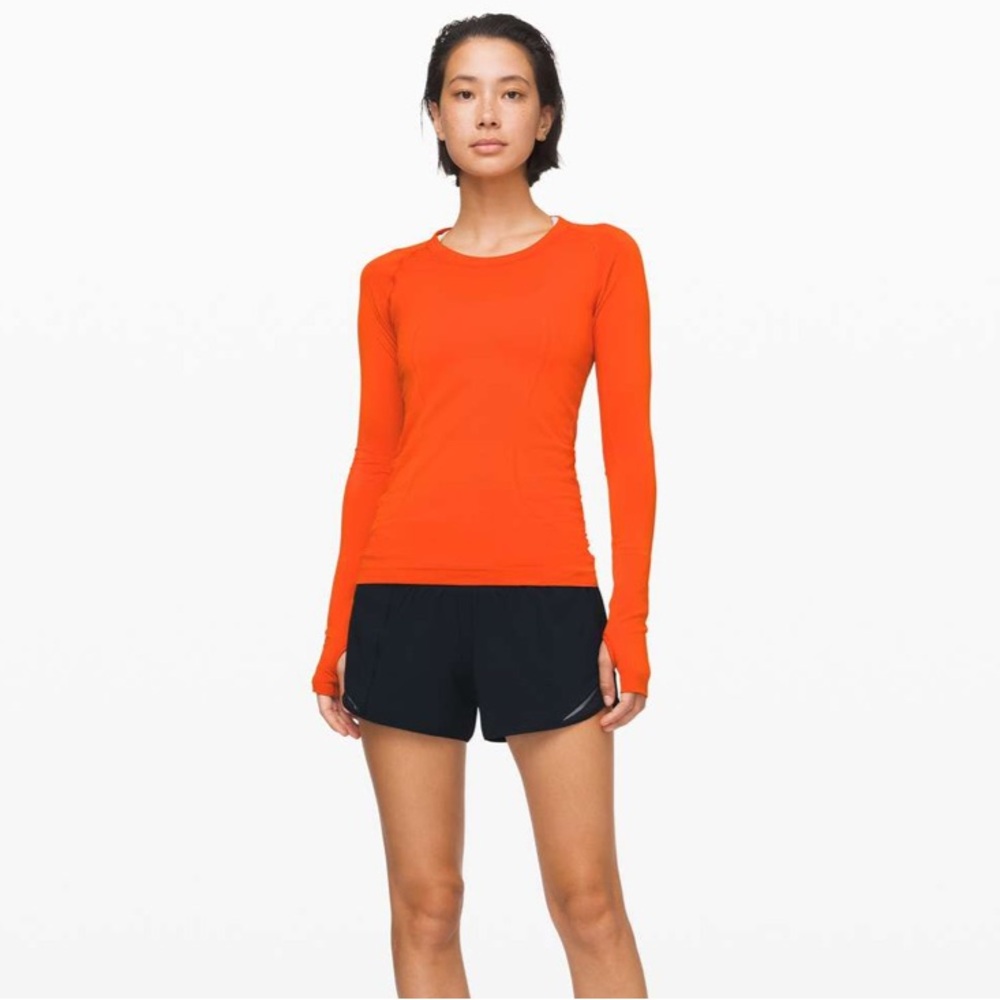 lululemon Swiftly Tech Long Sleeve Crew in Expedition Orange